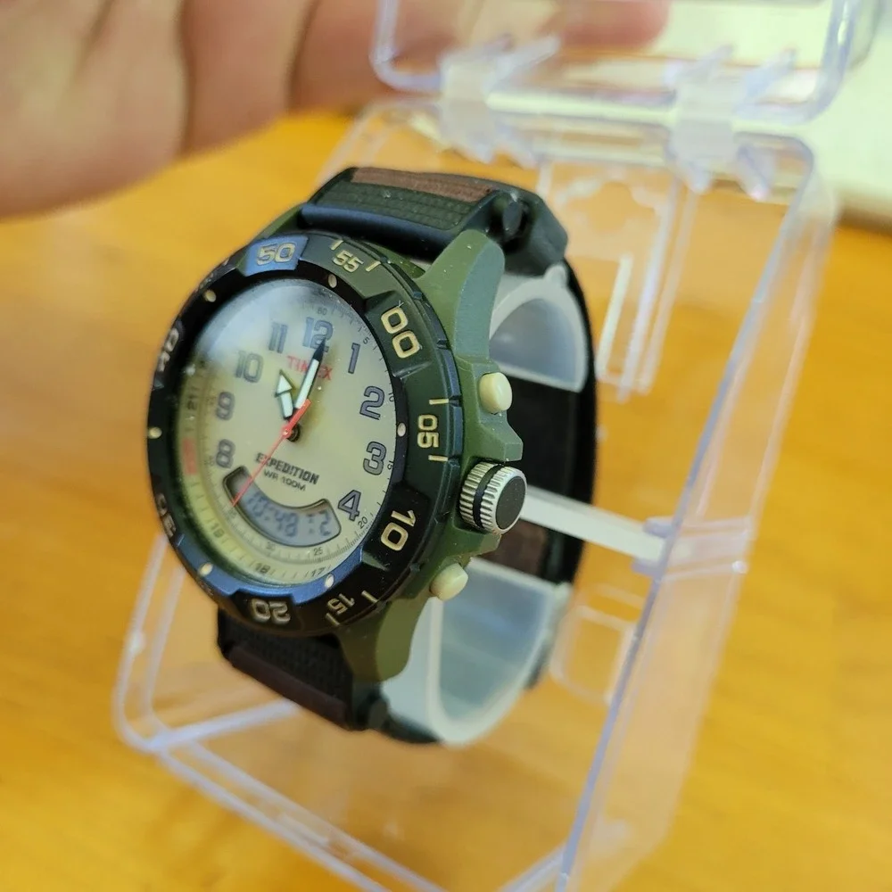 TIMEX Expedition T45181 Analog Digital Indiglo Nylon Watch Mint